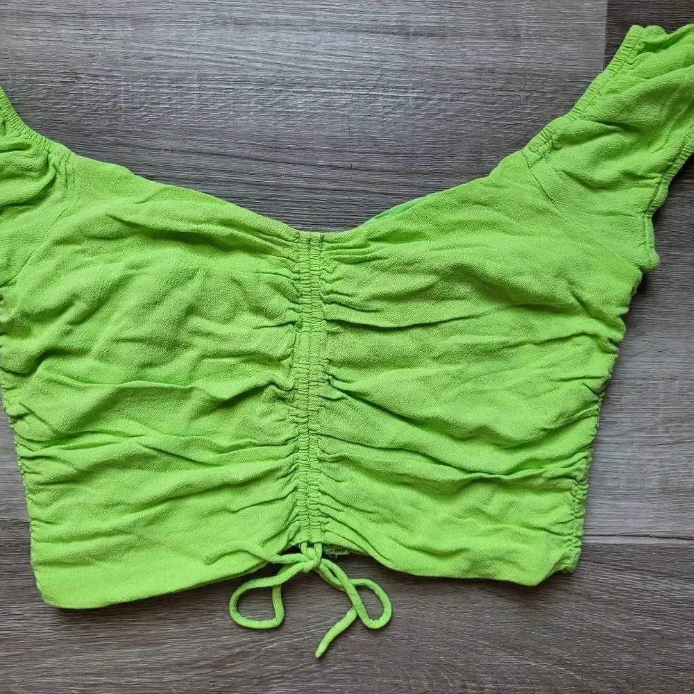 Princess Polly Green Y2K Crop Top - Picture 8 of 10